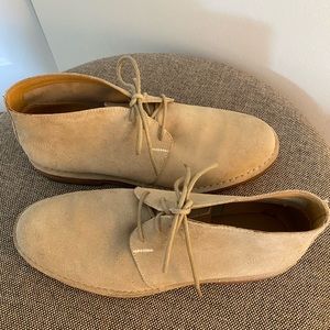 Brushed Swede low lace up boots